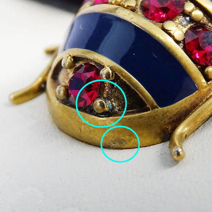 GUCCI グッチ 二つ折り財布 クイーンマーガレット ブラック ホワイト 476072 レザー レディース 【中古】