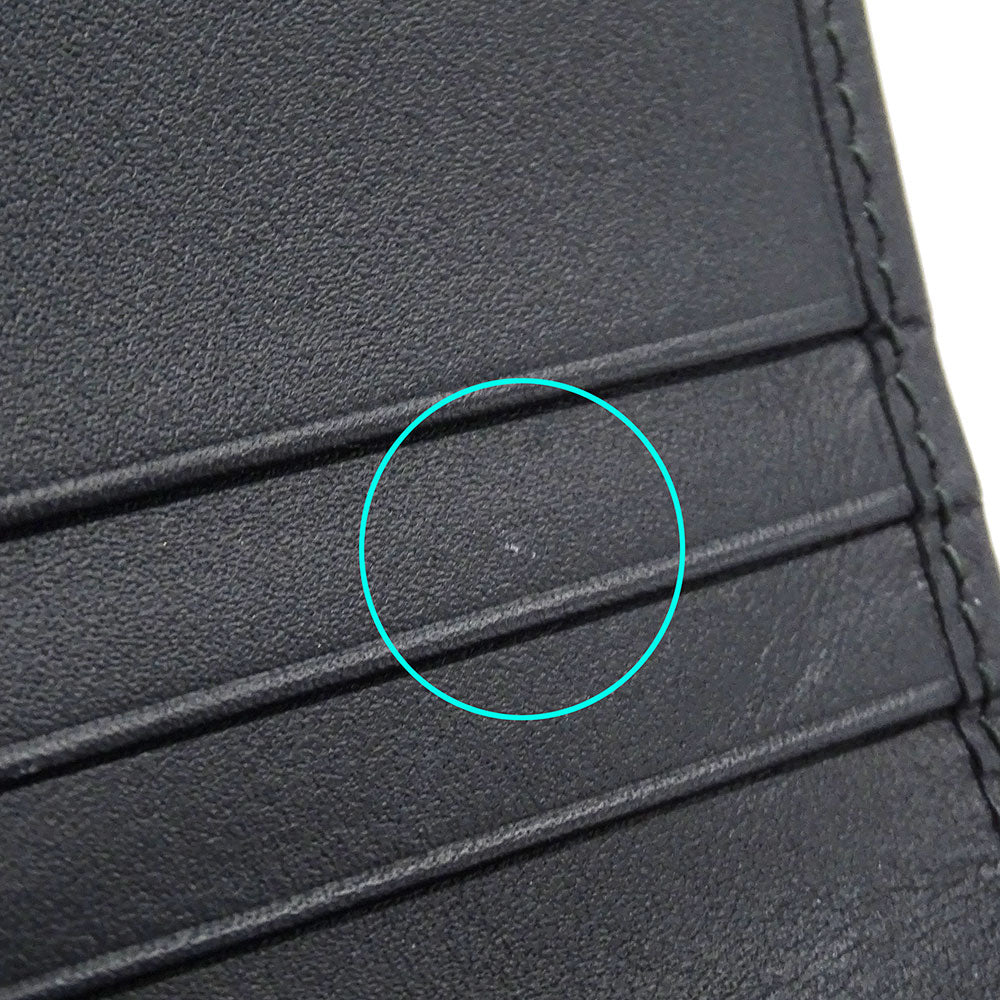 GUCCI グッチ 二つ折り財布 クイーンマーガレット ブラック ホワイト 476072 レザー レディース 【中古】