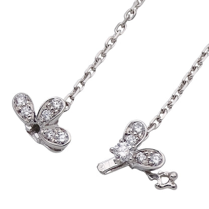Van Cleef & Arpels ヴァンクリーフ＆アーペル ソクラテス 3フラワー ネックレス 750WG ホワイトゴールド ダイヤモンド レディース 磨き済み 【中古】