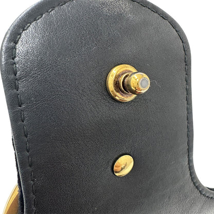 GUCCI グッチ GGマーモント ショルダーバッグ ブラック 443496 レザー レディース 【中古】