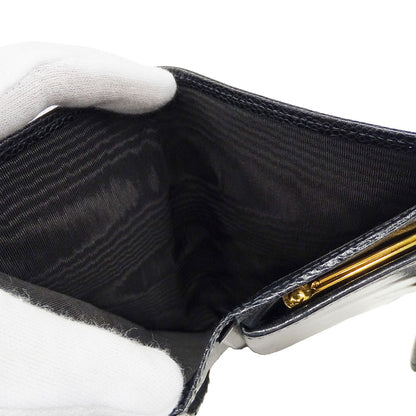 CHANEL シャネル 長財布 ビコローレ ブラック ゴールド金具 キャビアスキン レディース 【中古】