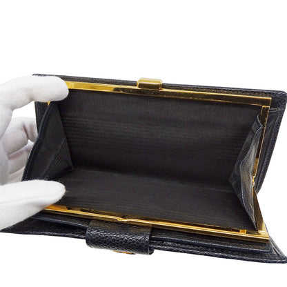 CHANEL シャネル 長財布 ビコローレ ブラック ゴールド金具 キャビアスキン レディース 【中古】