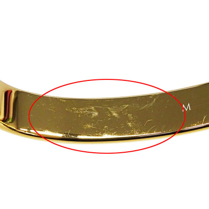 LOUIS VUITTON ルイ・ヴィトン カフ･ナノグラム バングル モノグラム メタル ゴールド レディース M00252 【中古】