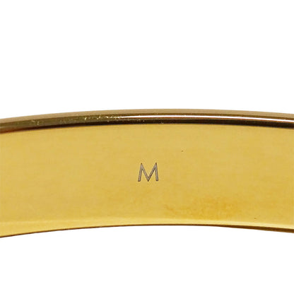 LOUIS VUITTON ルイ・ヴィトン カフ･ナノグラム バングル モノグラム メタル ゴールド レディース M00252 【中古】