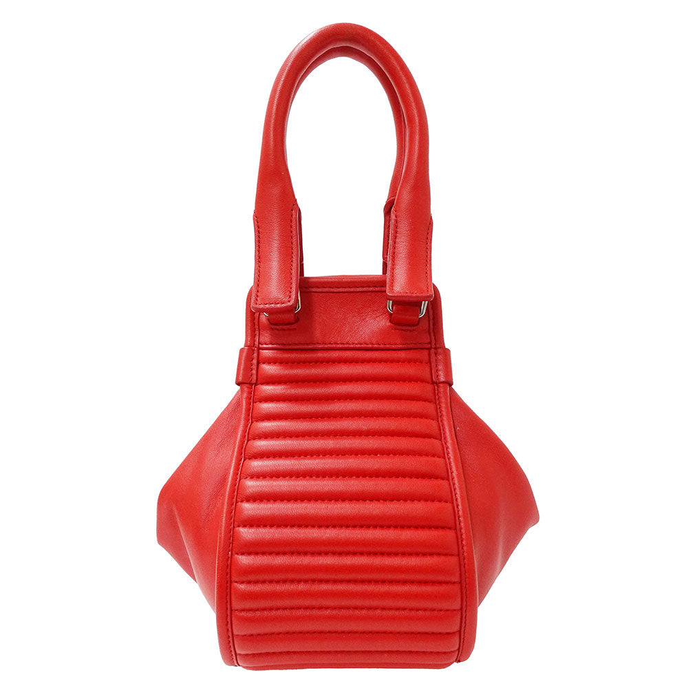 DIESEL ディーゼル D-Vina-RR S 2wayバッグ レッド レザー レディース 【中古】