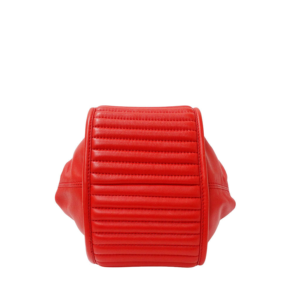DIESEL ディーゼル D-Vina-RR S 2wayバッグ レッド レザー レディース 【中古】