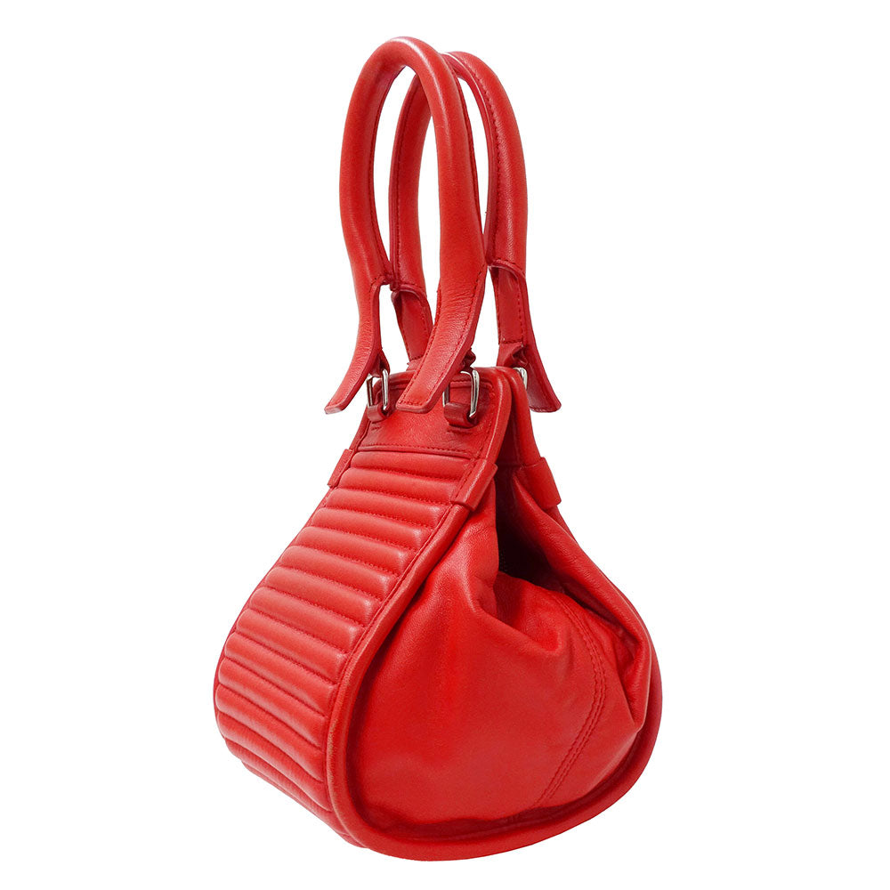 DIESEL ディーゼル D-Vina-RR S 2wayバッグ レッド レザー レディース 【中古】