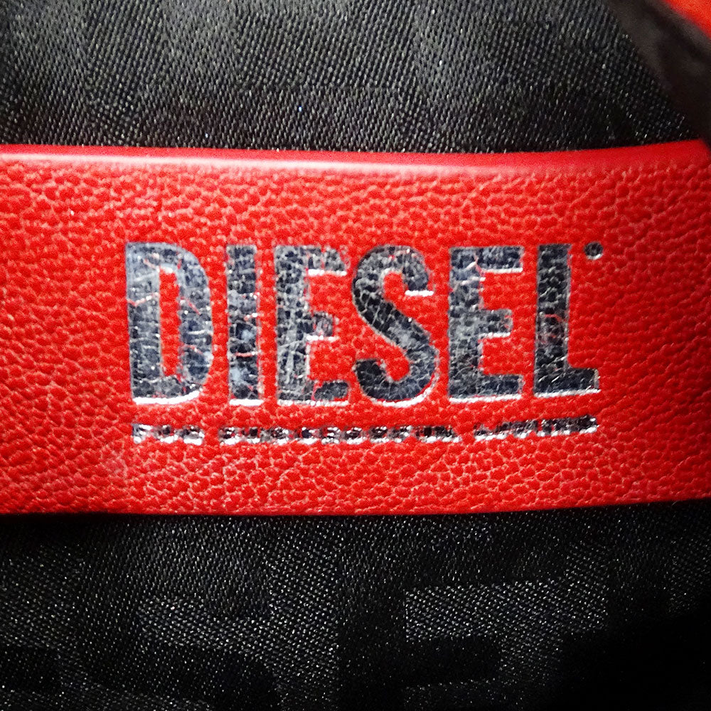 DIESEL ディーゼル D-Vina-RR S 2wayバッグ レッド レザー レディース 【中古】