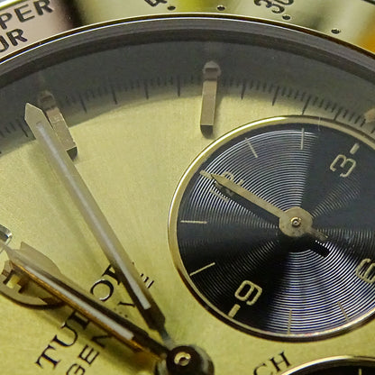 TUDOR チューダー モナーク クロノグラフ 15903 メンズ 腕時計 クオーツ QZ ステンレス SS コンビ 磨き済み 【中古】