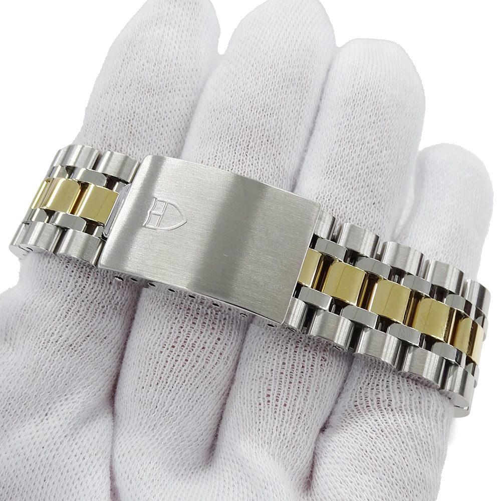 TUDOR チューダー モナーク クロノグラフ 15903 メンズ 腕時計 クオーツ QZ ステンレス SS コンビ 磨き済み 【中古】