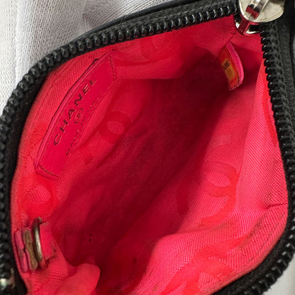 CHANEL シャネル カンボン コインケース ココマーク ブラック シルバー金具 ラムスキン レディース メンズ 【中古】