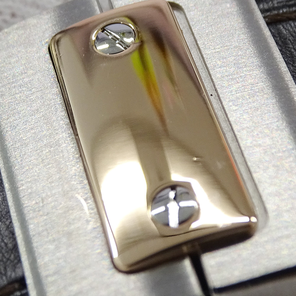 Cartier カルティエ サントス100 MM W20107X7 ボーイズ 腕時計 自動巻き AT ステンレス SS ピンクゴールド PGレザー 磨き済み 【中古】
