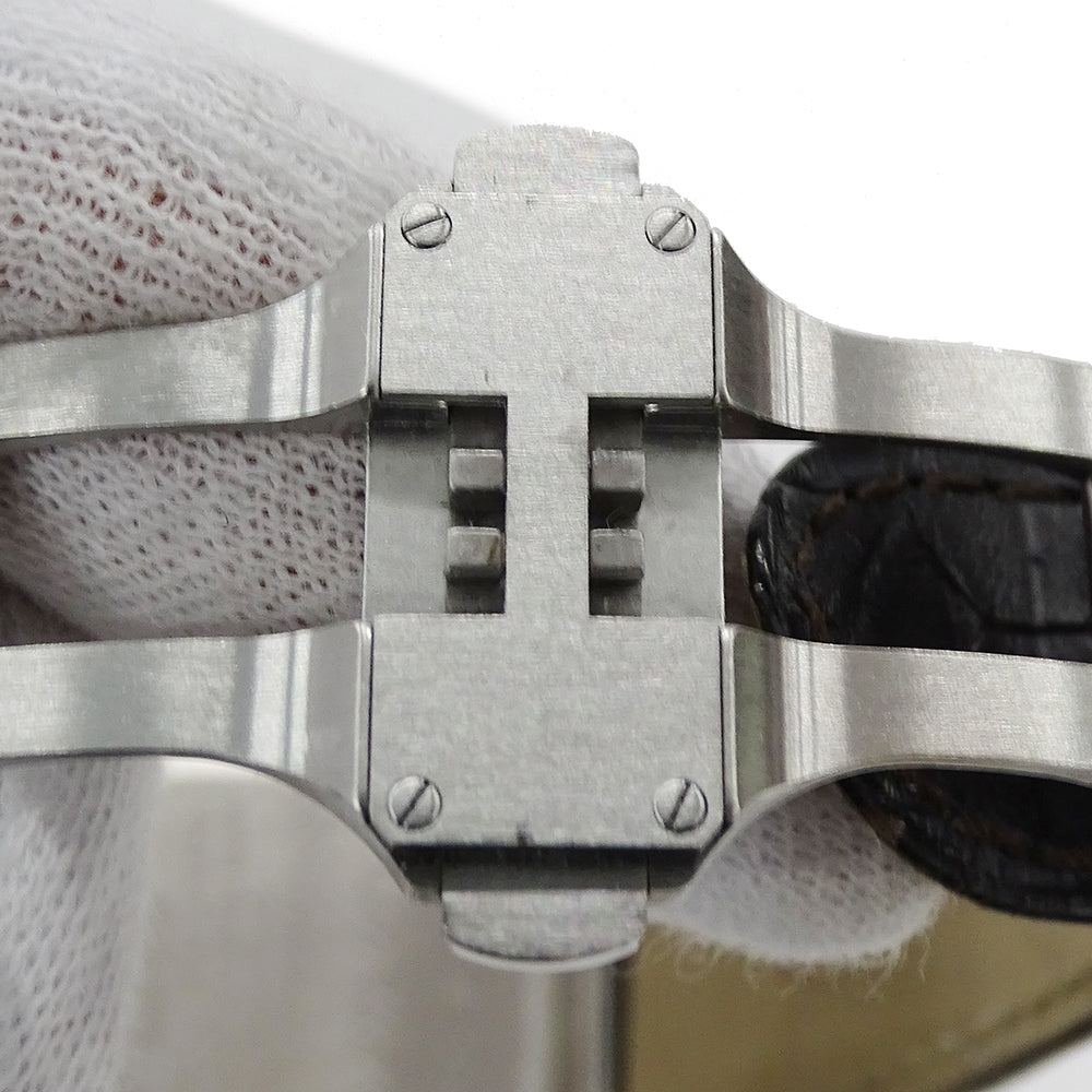 Cartier カルティエ サントス100 MM W20107X7 ボーイズ 腕時計 自動巻き AT ステンレス SS ピンクゴールド PGレザー 磨き済み 【中古】