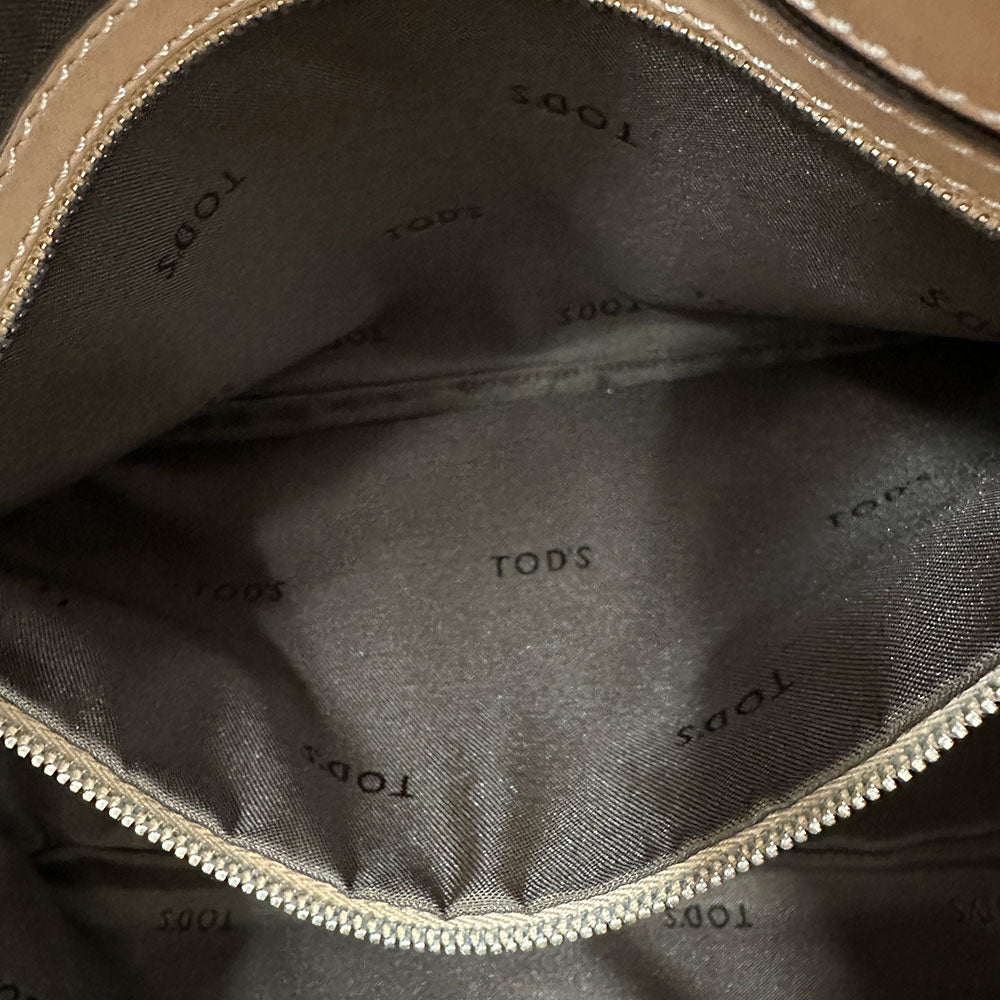 TOD’S トッズ 2wayバッグ ベージュ レザー レディース 【中古】