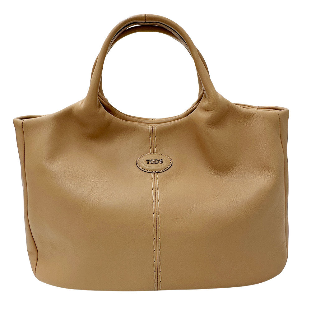 TOD’S トッズ 2wayバッグ ベージュ レザー レディース 【中古】