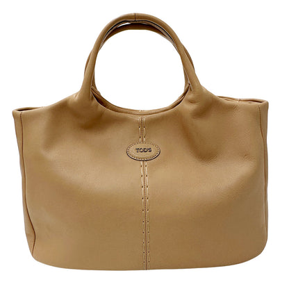 TOD’S トッズ 2wayバッグ ベージュ レザー レディース 【中古】