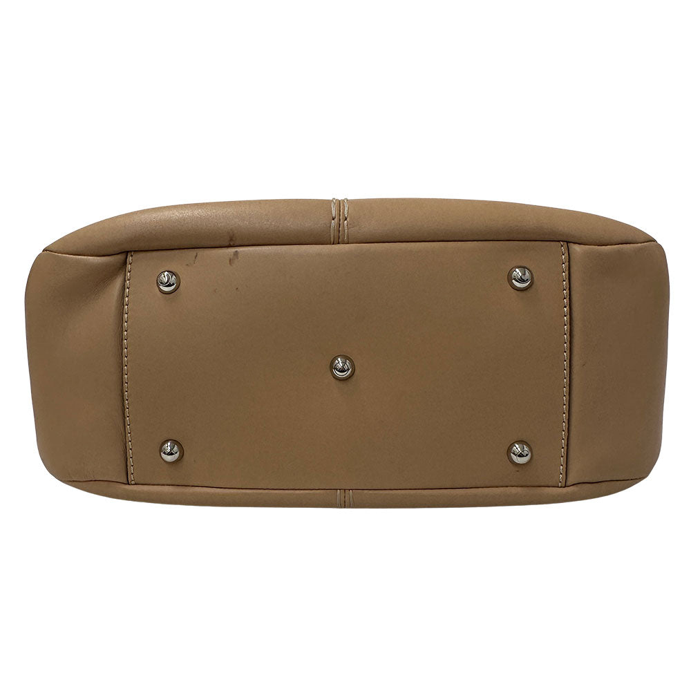 TOD’S トッズ 2wayバッグ ベージュ レザー レディース 【中古】