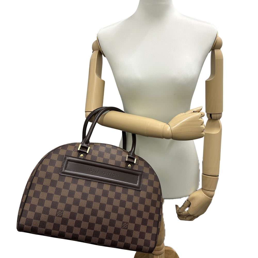 LOUIS VUITTON ルイ・ヴィトン ノリータ ハンドバッグ ダミエ エベヌ N41455 ダミエキャンバス レディース メンズ 【中古】