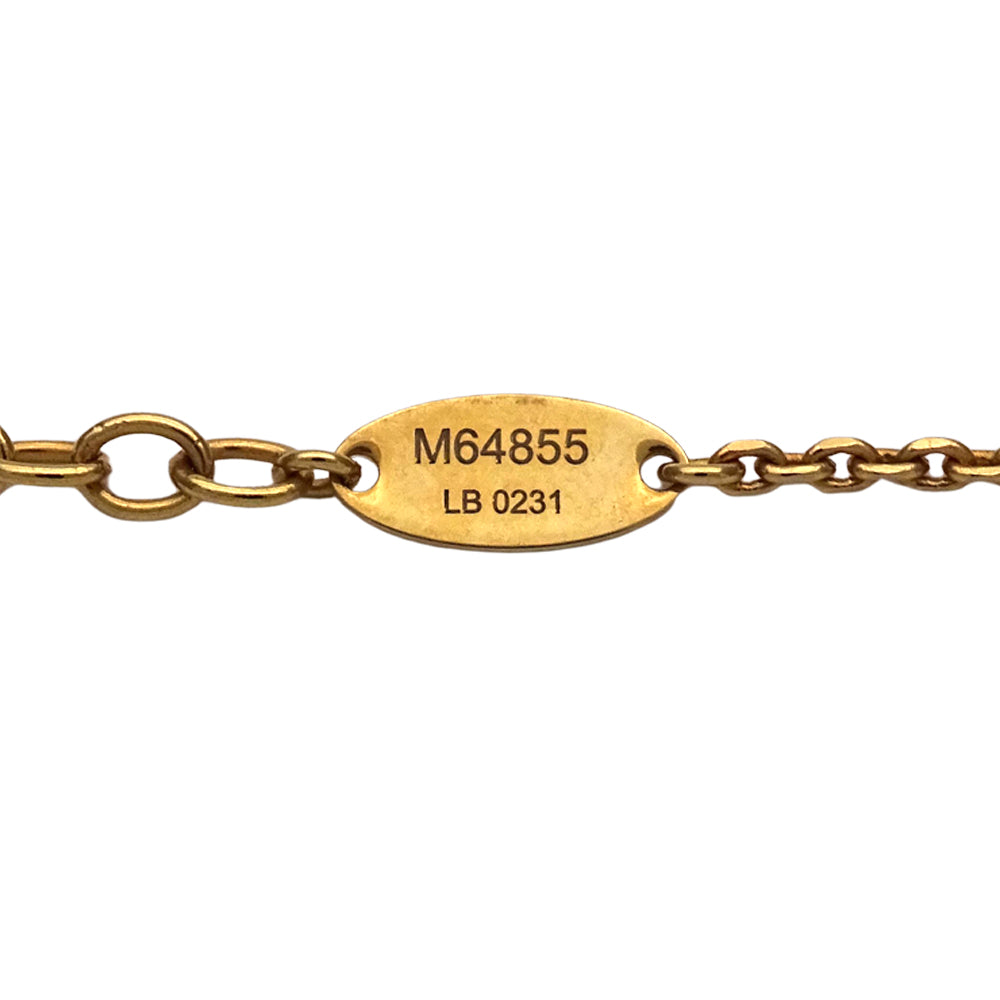 LOUIS VUITTON ルイ・ヴィトン LV コリエ ブルーミング ネックレス GP ゴールド レディース M64855 【中古】
