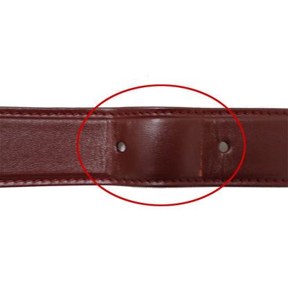 Cartier カルティエ ショルダーバッグ マスト ボルドー レザー レディース 【中古】