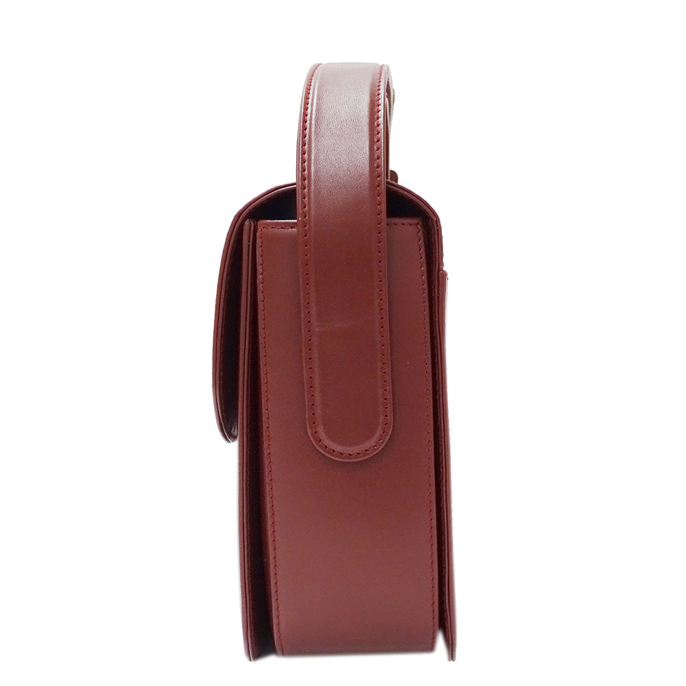 Cartier カルティエ ショルダーバッグ マスト ボルドー レザー レディース 【中古】
