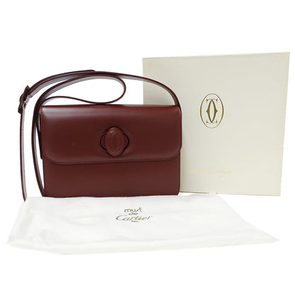 Cartier カルティエ ショルダーバッグ マスト ボルドー レザー レディース 【中古】