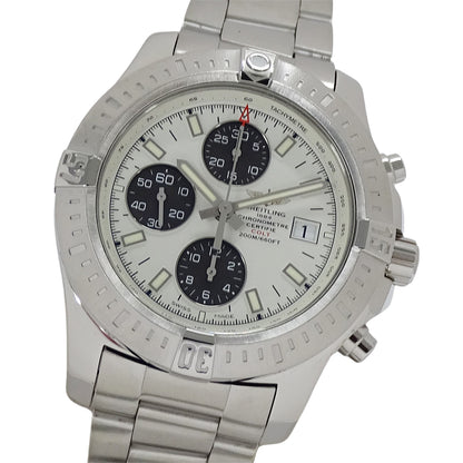 BREITLING ブライトリング コルト A13388 メンズ 腕時計 クロノグラフ 自動巻き AT ステンレス SS ホワイト 磨き済み 【中古】