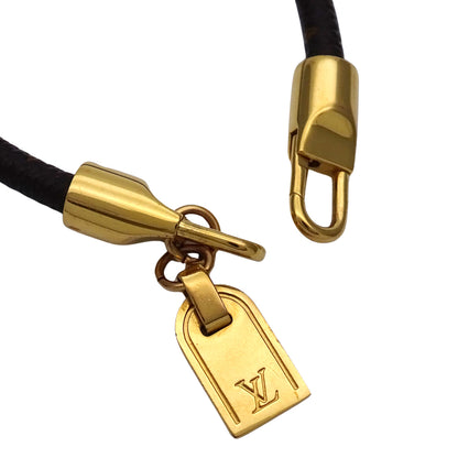 LOUIS VUITTON ルイ・ヴィトン ブラスレ・ラックイット ブレスレット モノグラム ブラウン ゴールド レディース M6605E 【中古】