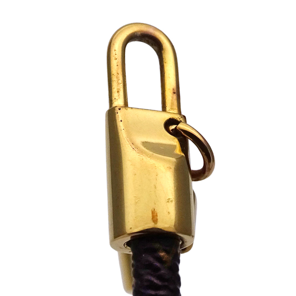 LOUIS VUITTON ルイ・ヴィトン ブラスレ・ラックイット ブレスレット モノグラム ブラウン ゴールド レディース M6605E 【中古】