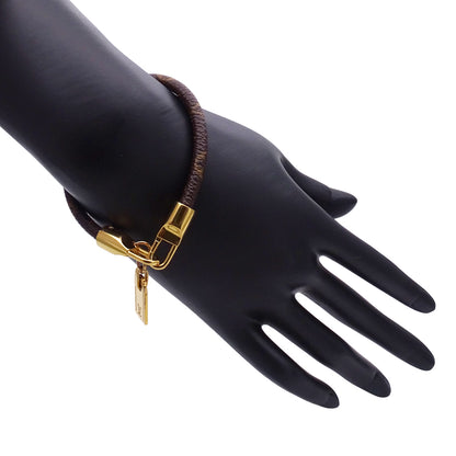 LOUIS VUITTON ルイ・ヴィトン ブラスレ・ラックイット ブレスレット モノグラム ブラウン ゴールド レディース M6605E 【中古】