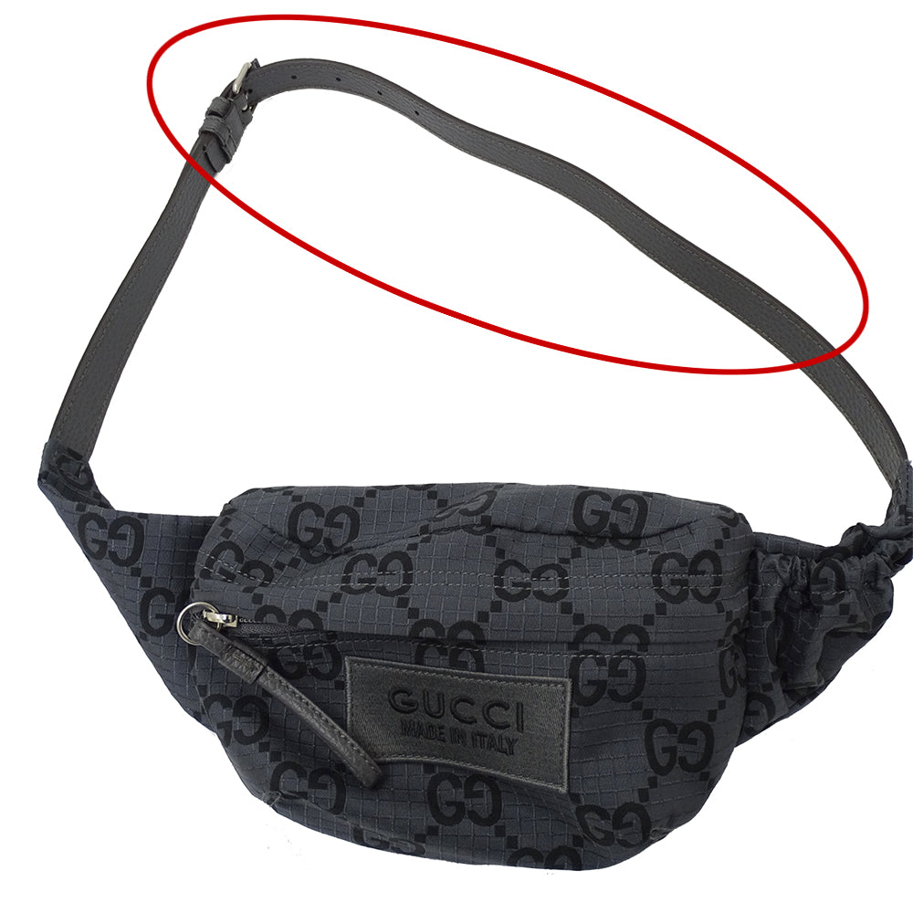 GUCCI グッチ ボディ・ウエストバッグ ブラック 黒 767934 ナイロン メンズ 【中古】