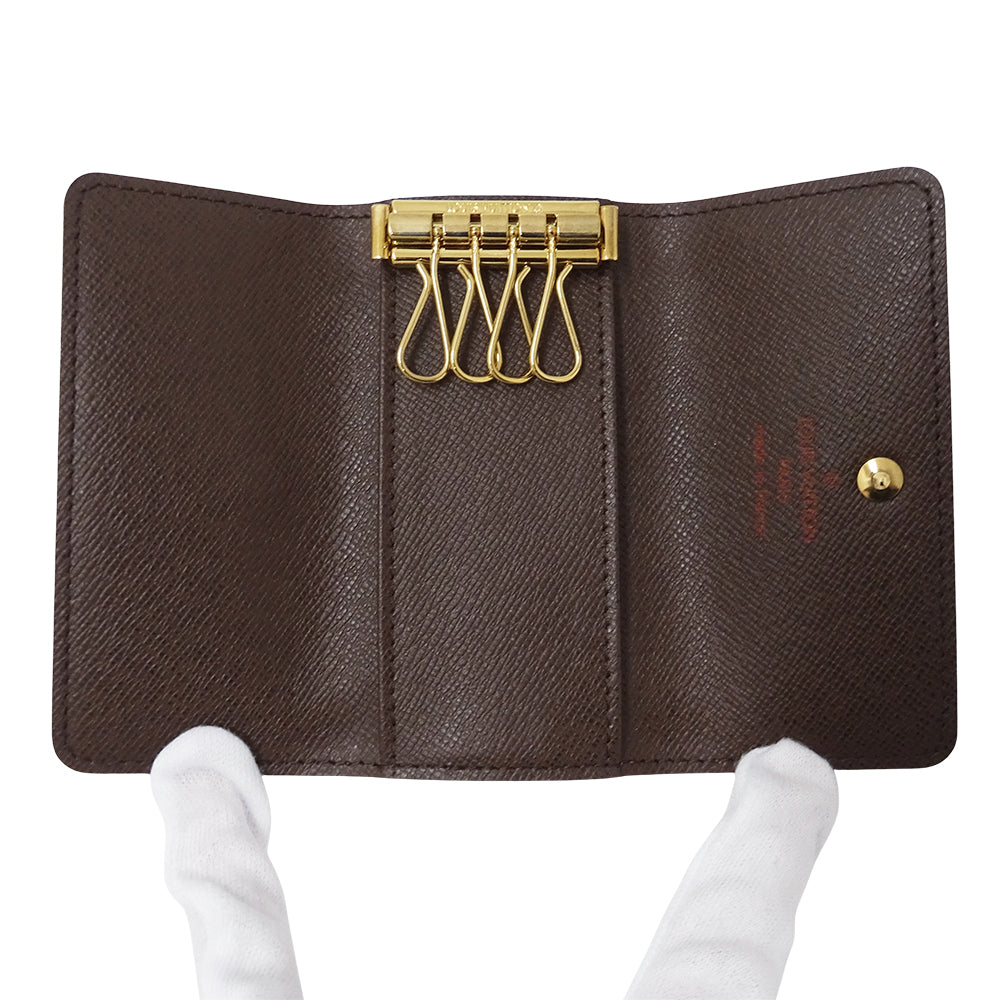 LOUIS VUITTON ルイ・ヴィトン ミュルティクレ 4 キーケース ダミエ ダミエエベヌ ダミエキャンバス レディース メンズ 【中古】