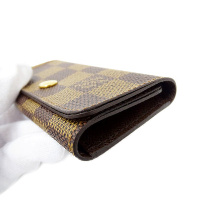 LOUIS VUITTON ルイ・ヴィトン ミュルティクレ 4 キーケース ダミエ ダミエエベヌ ダミエキャンバス レディース メンズ 【中古】