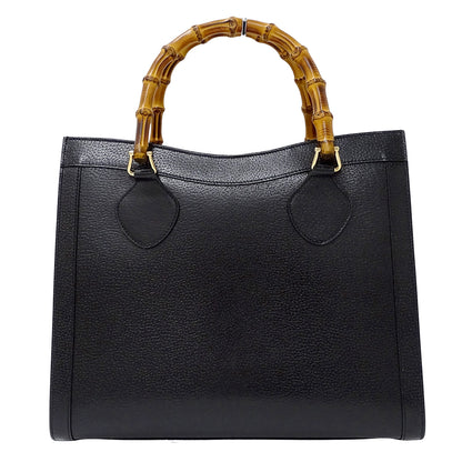 GUCCI グッチ トートバッグ バンブー ブラック レザー レディース 【中古】
