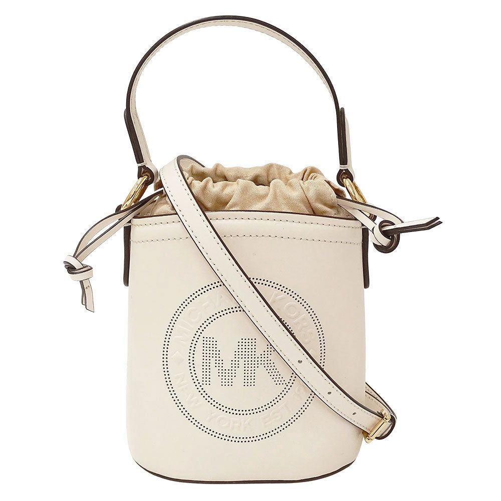 Michael Kors マイケル・コース スモールバケットバッグ 2wayバッグ アイボリー ベージュ 35T1GUWC5I レザー レディース 【中古】