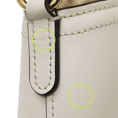 Michael Kors マイケル・コース スモールバケットバッグ 2wayバッグ アイボリー ベージュ 35T1GUWC5I レザー レディース 【中古】