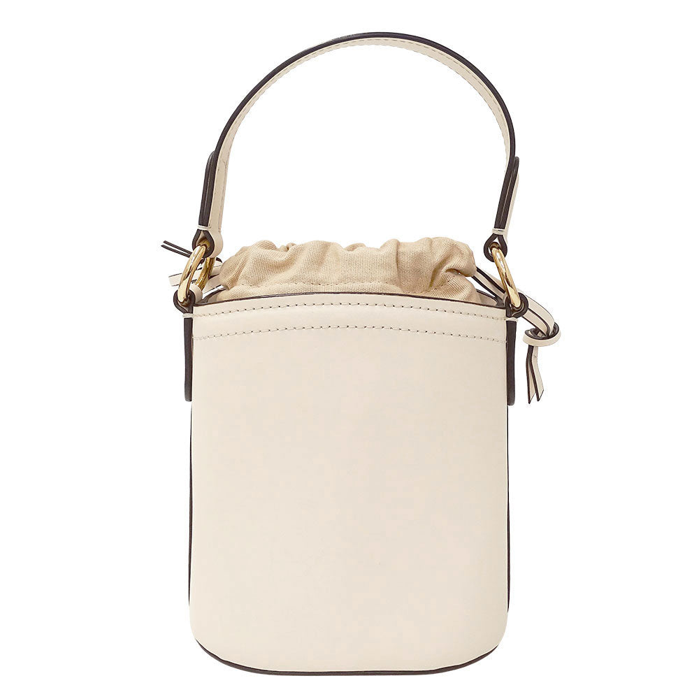 Michael Kors マイケル・コース スモールバケットバッグ 2wayバッグ アイボリー ベージュ 35T1GUWC5I レザー レディース 【中古】