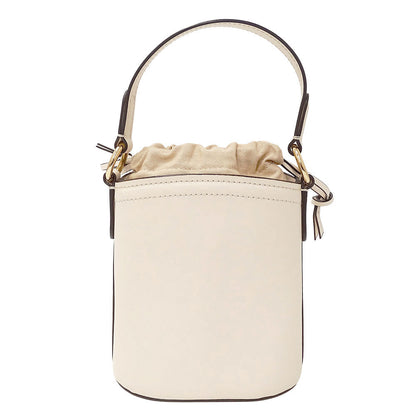 Michael Kors マイケル・コース スモールバケットバッグ 2wayバッグ アイボリー ベージュ 35T1GUWC5I レザー レディース 【中古】