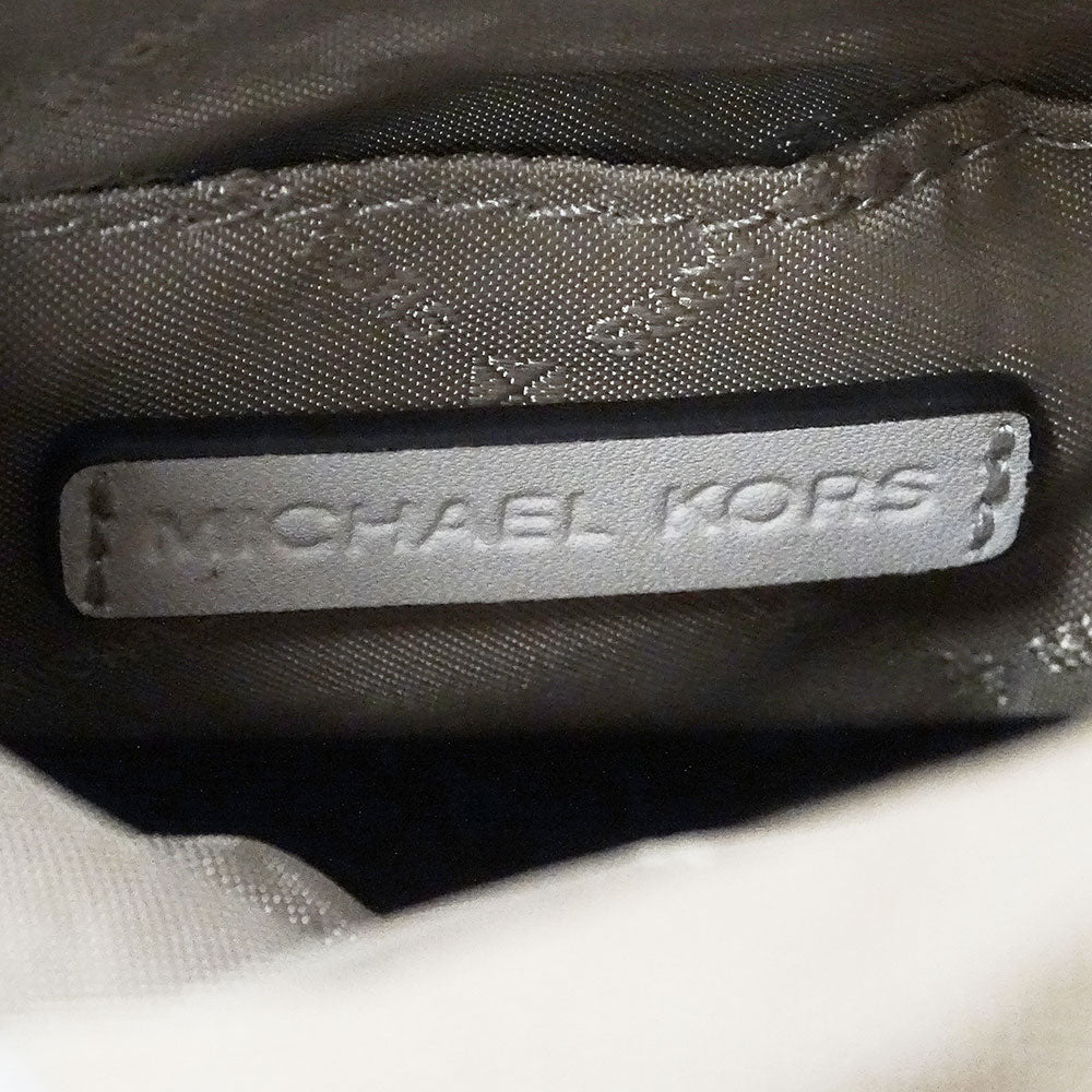Michael Kors マイケル・コース スモールバケットバッグ 2wayバッグ アイボリー ベージュ 35T1GUWC5I レザー レディース 【中古】