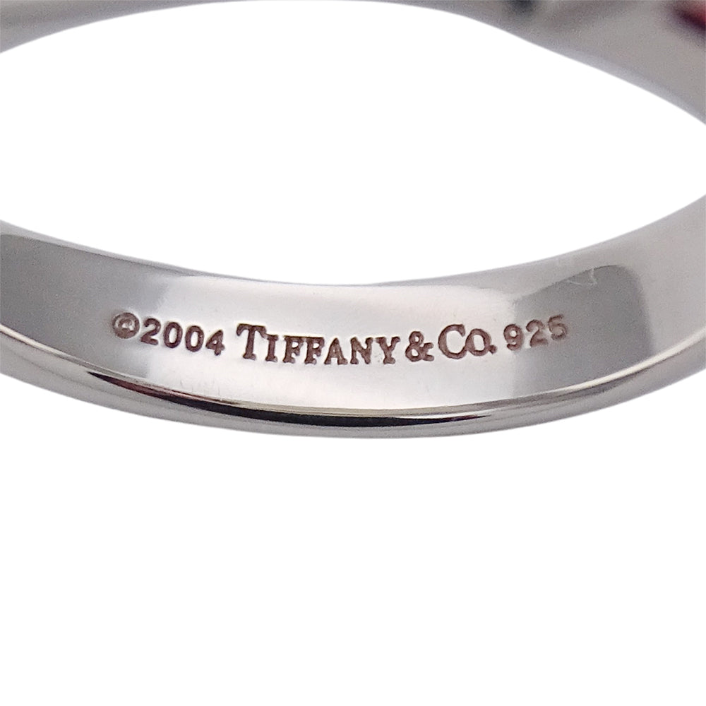TIFFANY&Co. ティファニー カクテルリング リング 指輪 SV925 ピンクトルマリン シルバー 約9号 レディース 【中古】
