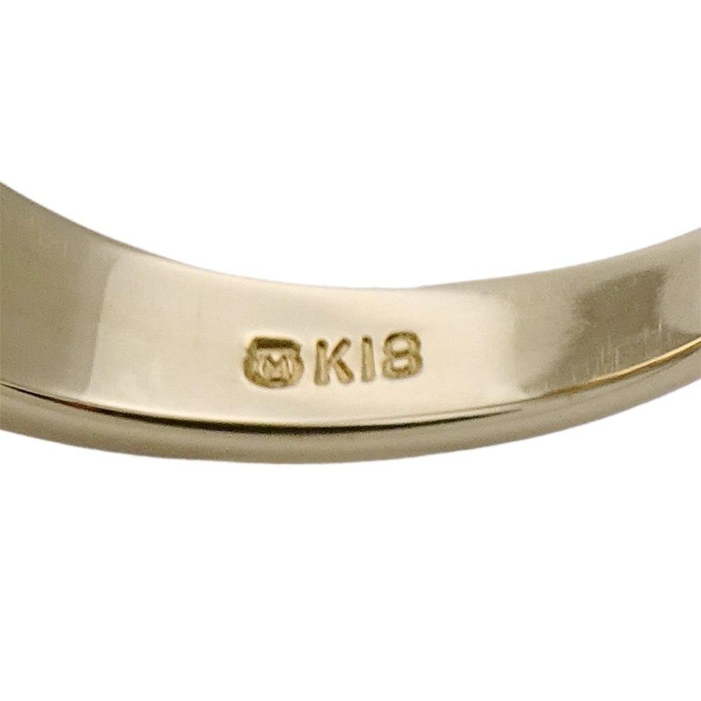 MIKIMOTO ミキモト リング 指輪 K18YG イエローゴールド パール レディース 【中古】
