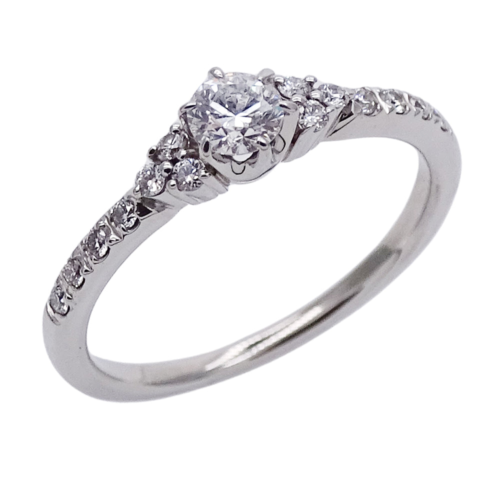 STAR JEWELRY スタージュエリー リング 指輪 PT950 プラチナ ダイヤモンド 約11.5号 レディース 【中古】