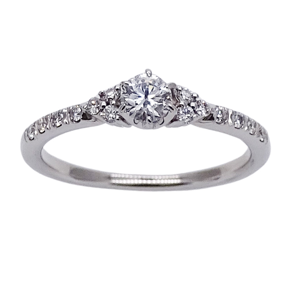 STAR JEWELRY スタージュエリー リング 指輪 PT950 プラチナ ダイヤモンド 約11.5号 レディース 【中古】