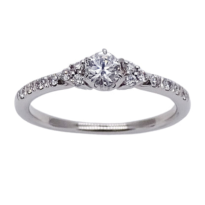 STAR JEWELRY スタージュエリー リング 指輪 PT950 プラチナ ダイヤモンド 約11.5号 レディース 【中古】