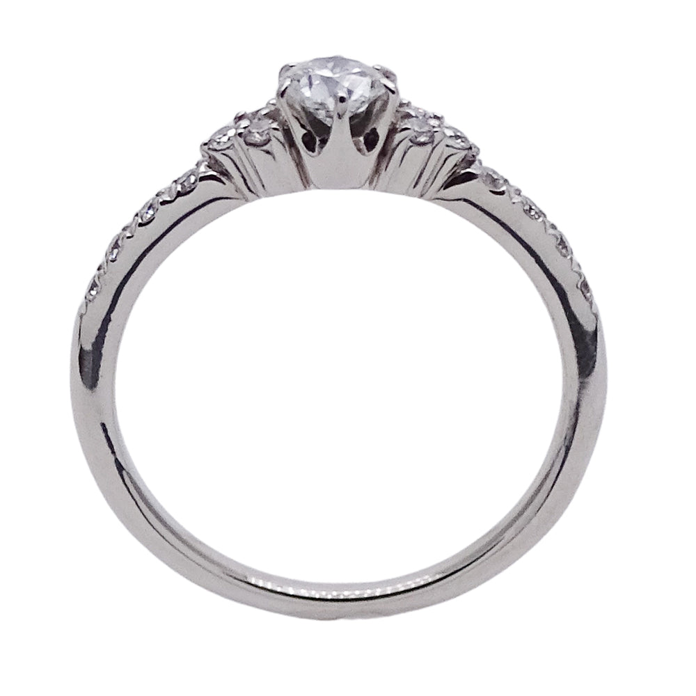 STAR JEWELRY スタージュエリー リング 指輪 PT950 プラチナ ダイヤモンド 約11.5号 レディース 【中古】