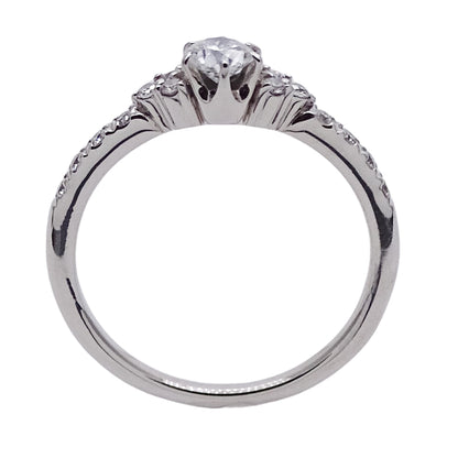 STAR JEWELRY スタージュエリー リング 指輪 PT950 プラチナ ダイヤモンド 約11.5号 レディース 【中古】