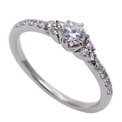 STAR JEWELRY スタージュエリー リング 指輪 PT950 プラチナ ダイヤモンド 約11.5号 レディース 【中古】