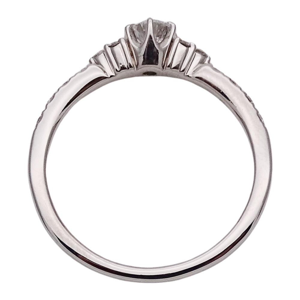 STAR JEWELRY スタージュエリー リング 指輪 PT950 プラチナ ダイヤモンド 約11.5号 レディース 【中古】