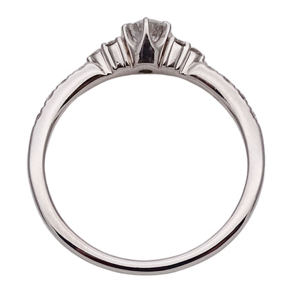 STAR JEWELRY スタージュエリー リング 指輪 PT950 プラチナ ダイヤモンド 約11.5号 レディース 【中古】
