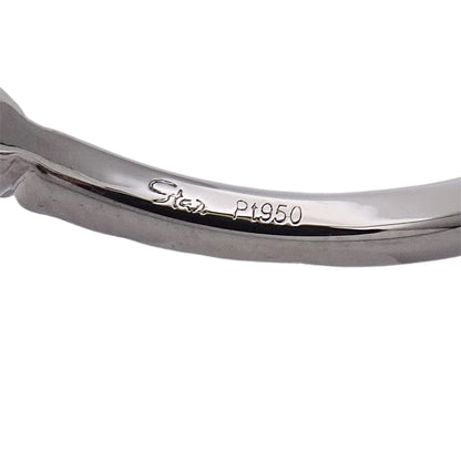 STAR JEWELRY スタージュエリー リング 指輪 PT950 プラチナ ダイヤモンド 約11.5号 レディース 【中古】
